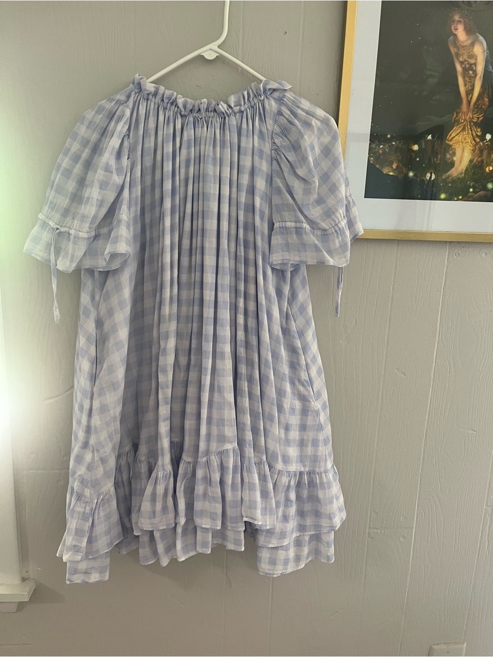Selkie Island Gingham Chemise dress